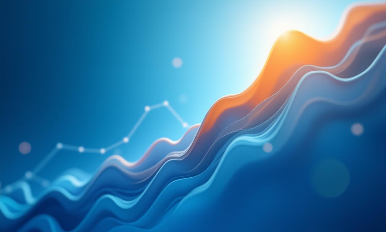 Fondo abstracto de negocios y estrategia en tonos azules.